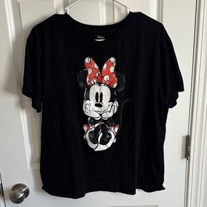Disney Black and Red Minnie Mouse Women’s Tee